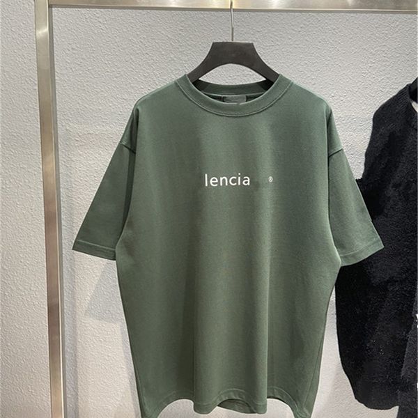 

tee t-shirts 21ss spring and summer new small printed couple paris casual short sleeve t-shirt fashion clothes_5uok, White