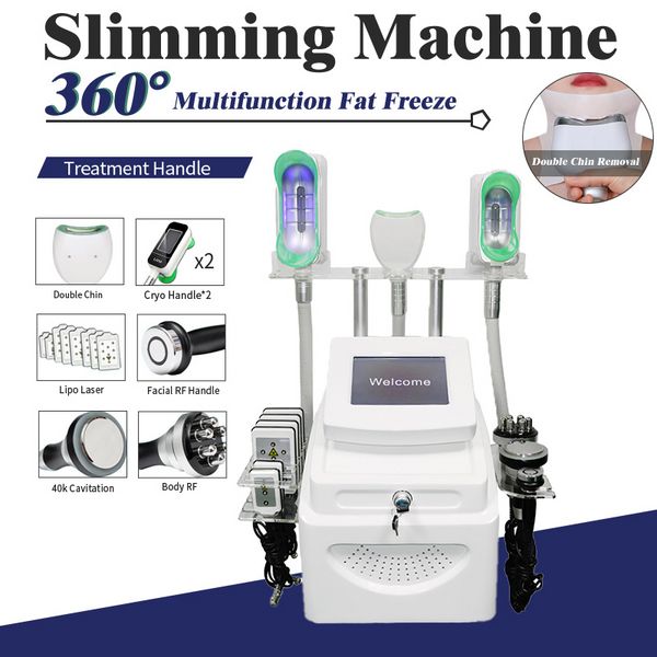 3 lida com a lipólise crio -lipólise Cryolipolse Machine Freeze Cryolipólise Equipamento Double Chin Handle 360 ​​graus de resfriamento para venda