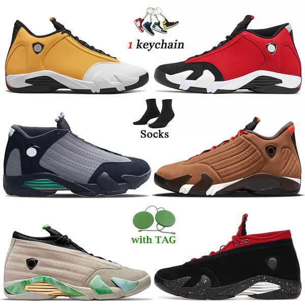 

with socks jorda 14 jumpman 14s basketball shoes ginger particle grey alternate thunder university red winterized red lipstick jorden14s men