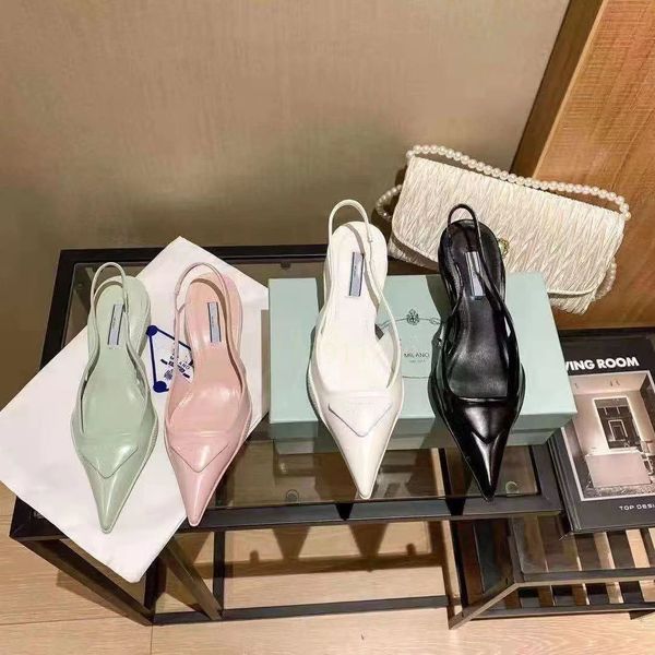 

women's shoes high heels stiletto wedding party design formal triangle logo 1913 with original box, Black