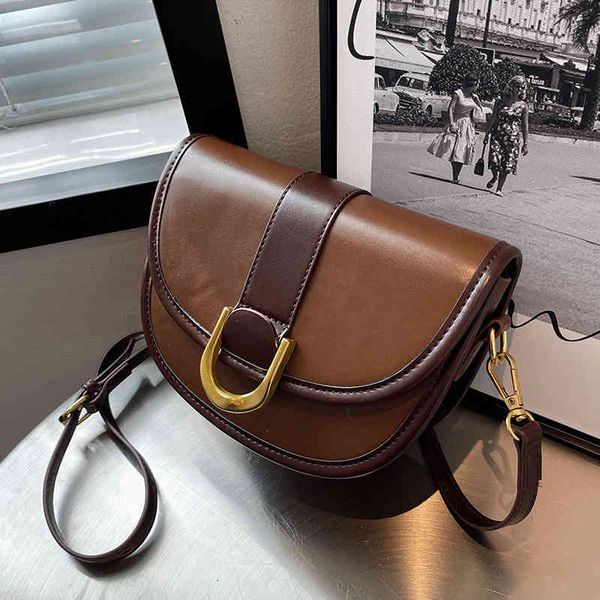 

2022 luxury brand fashion design versatile ladies bags high sense texture women's autumn winter new msenger shoulder saddle