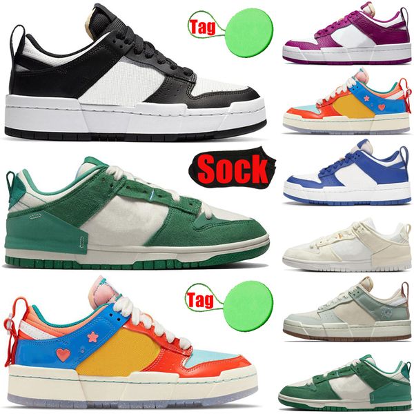 

with sock tag disrupt 2 sneaker mens womens running shoes black white malachite pale ivory coconut milk dark green cny men trainers sports s