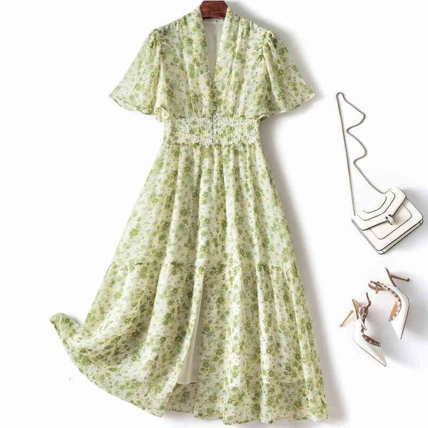 

casual dresses european and american big label cutting discount tail goods boutique summer high rise stand collar floral, Black;gray