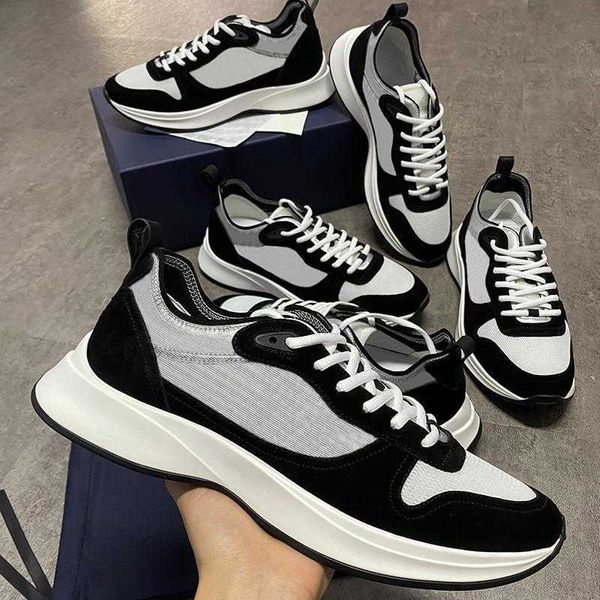 

mens shoes black grey b25 oblique runner shoes vintage platform genuine leather men trainers white mesh breathable outdoor shoes with box