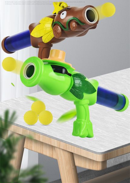 

10pcs air soft bullet gun children boy girl inflatable game toys gun wholesale pea manual firing gifts