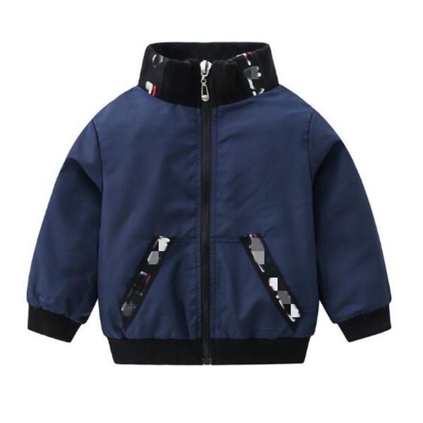 2022 herbst Neue kinder Jacke Mode 2 Farben Baby Jungen Mantel Langarm Casual Jacken Jungen Kinder Kleidung