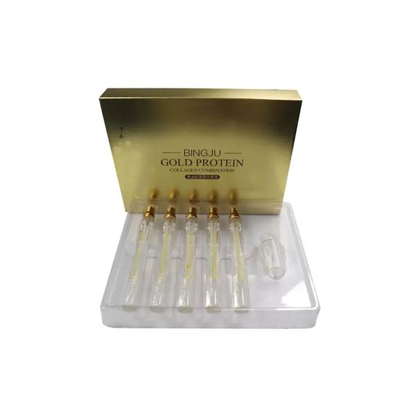 

beauty items 24k gold essence liquid absorbable collagen protein thread face lift plump silk fibroin line