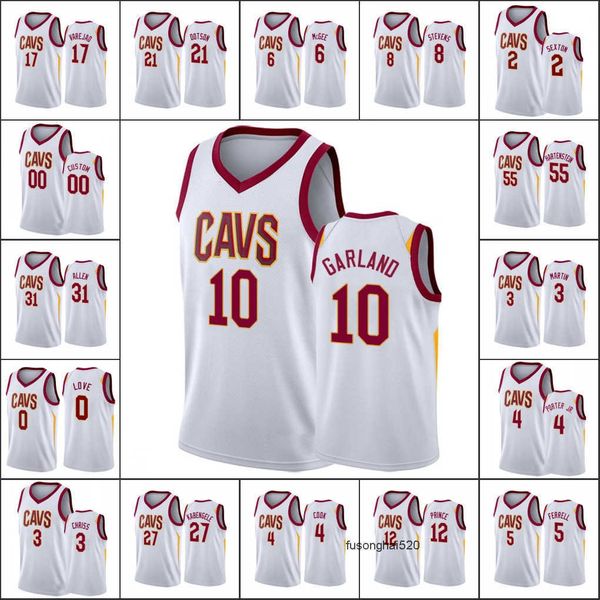 

men cleveland cavaliers''kevin love collin sexton darius garland anderson varejao jeremiah martin custom association jersey, Black
