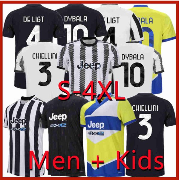 

s-4xl 22 23 cuadrado mens soccer jerseys chiesa ramsey chiellini football shirts demiral player version bernardeschi kids kit, Black;yellow