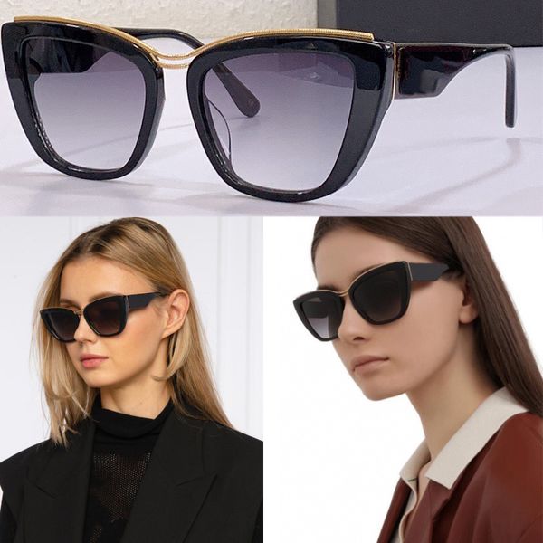 Collezione occhiali da sole Amore D6144 è una nuova e preziosa reinterpretazione del monogramma dal fascino barocco montatura in fibra asta in fibra di nylon nera con scatola originale