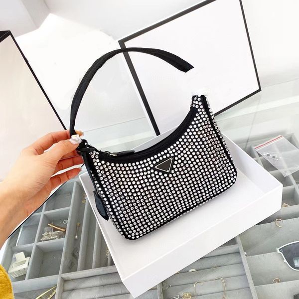 

nylon bag wallets designer women 2005 luxurys designers bagsdesigner handbags multi pochette shoulder bag rhinestone plain black fashions mi