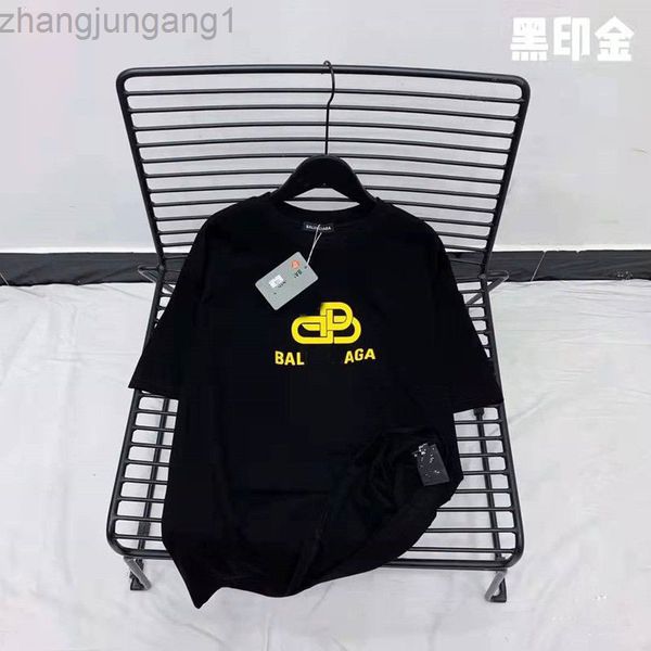 

designer t shirt letter printed brand men women tshirts front letters woman t shirt size 4xl 5xl casual large half sleeve t-shirt yellow, White;black