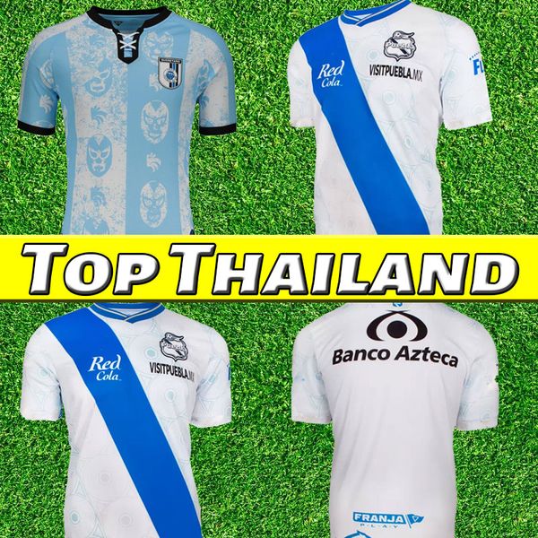 

21 22 puebla ferrareis mens soccer jerseys aristeguieta parra villalpando corral home white football shirt short sleeve uniforms tabo reyes, Black;yellow