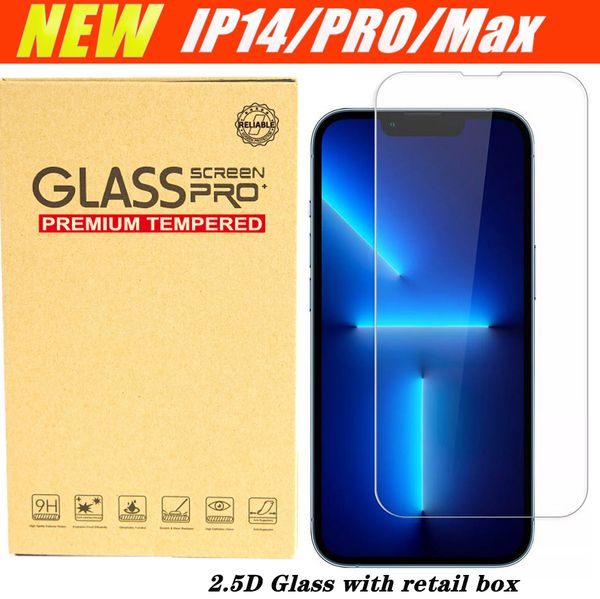 

2.5d clear tempered glass phone screen protector for iphone 14 13 12 11 pro max xr xs x xs samsung a02 a02s a32 a52 a72 a92 4g 5g with retai