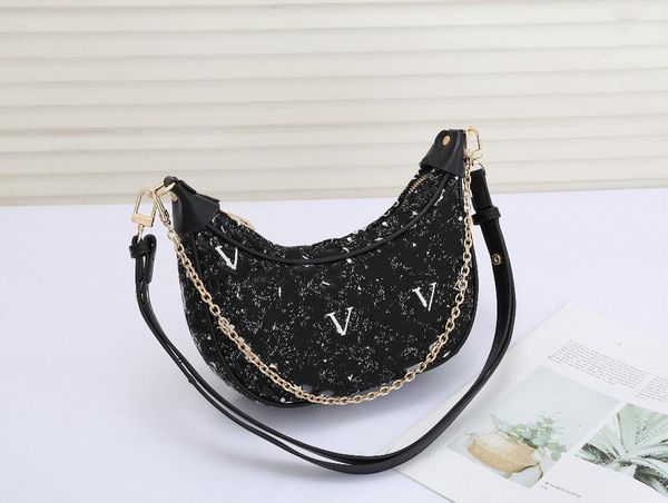 

m81166 loop handbag croissant bag monograms half-moon baguette luxurys lvis bags shoulder cross-body chain collection lvity designer women p