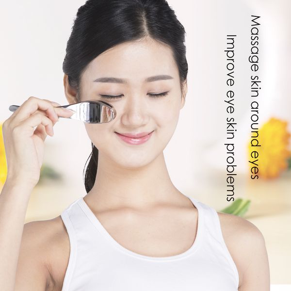 

premium face massage mask/cream spatula application eyes massager facial germanium roller beauty device