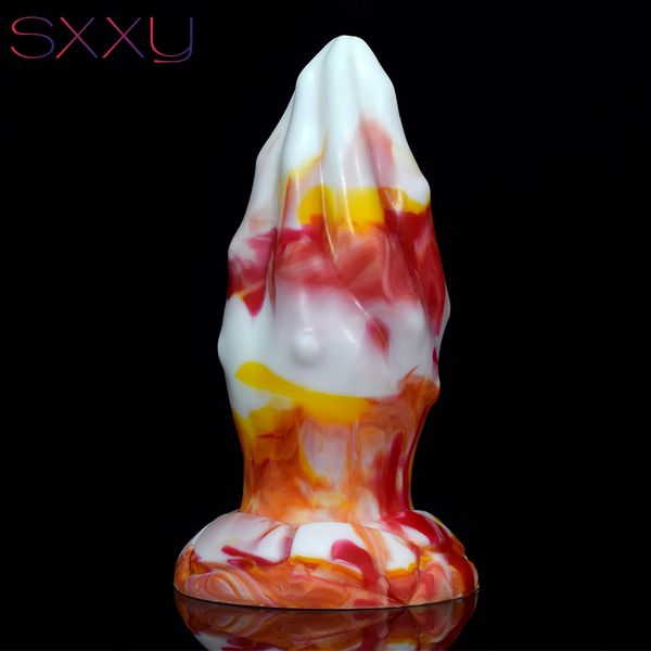 SXXY Bestia Dilatatore anale Pugno Butt Plug Grande feticcio Giocattoli erotici sexy Fantasia colorata Dildo JeaoDuan Massaggio ano Stimolatore clitorideo