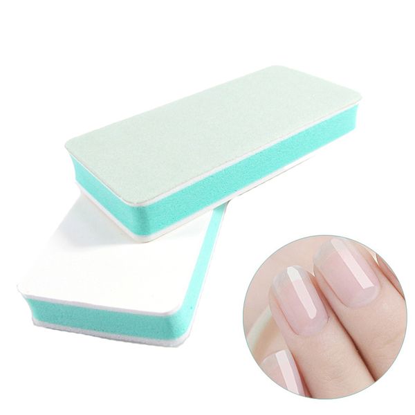 

fashion 10pcs lot nail buffer block polish sanding file manicure art tips tool green sand surface sponge lixa de unha 220705
