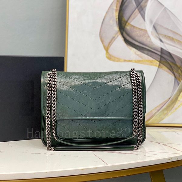 

niki medium luxury fashion shoulde bags message crossbody cowhide leather bag envelope handbags woman thread lady wholesale plain chains arm