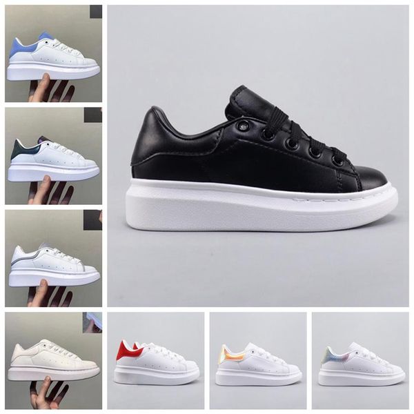 

2022 selling designer kids shoes white red black dream blue single strap outsized sneaker rubber sole amcqs soft calfskin leather 2582