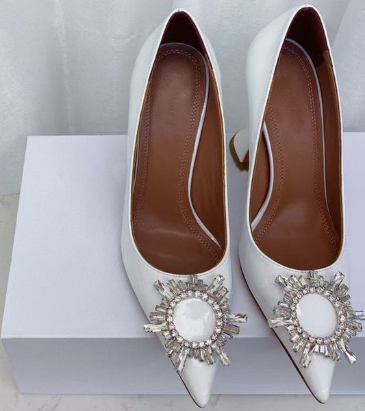 Designer Party Wedding Shoes Fashion Fashion Sexy Sapatos pontiagudos Le Solas A Ather Flash Size 35-42