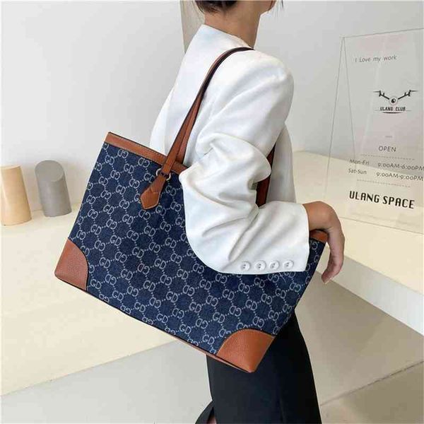 

niche design new versatile large capacity women's bag tote one shoulder style travel shopping bag s