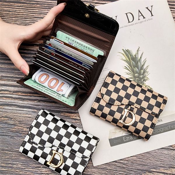 

32% off 2022 new women's bags can be customized and mixed batches value ins niche lattice exquisite thin multi card slot certificate in