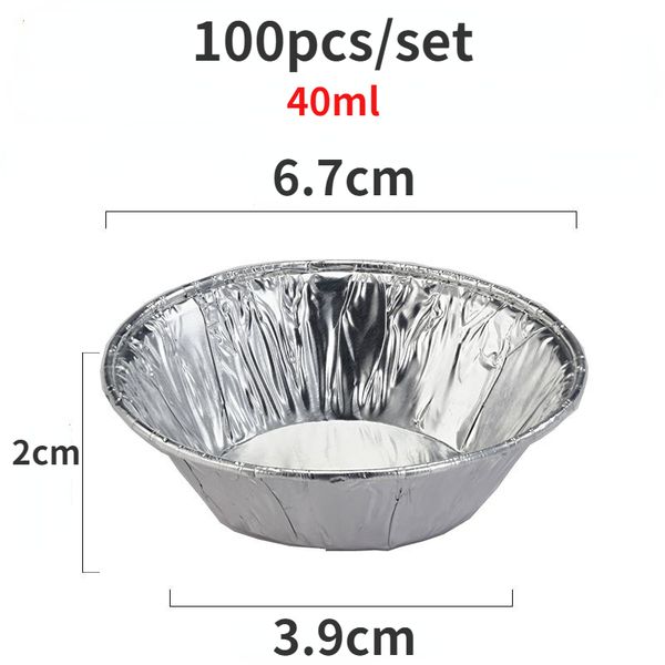 100 % одноразовый алюминиевая фольга для выпечки чашки для яичко