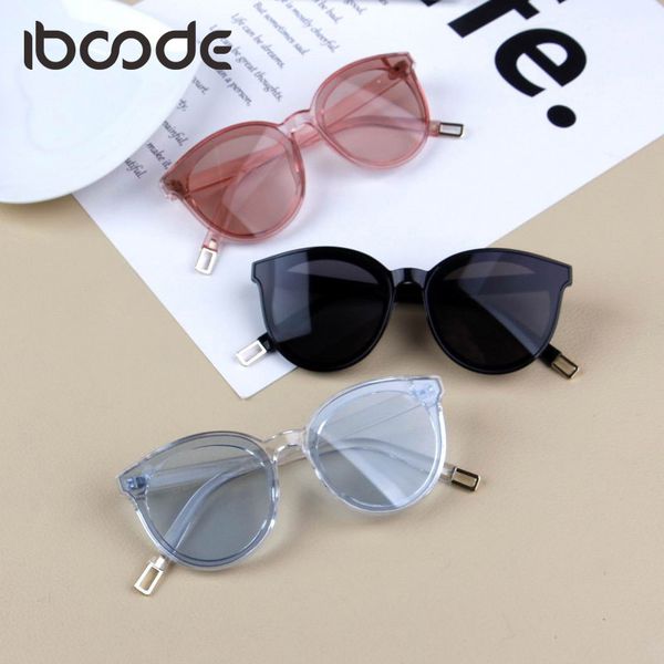 iboode Kinder Sonnenbrille Kinder Mode Großen Rahmen Sonnenbrille Mädchen Jungen Brillen Reise Cateye Niedlich UV400 Shades Spiegel Goggle 220705