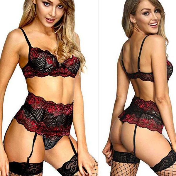 

fun underwear new women's underwear fun three piece set, Black;white