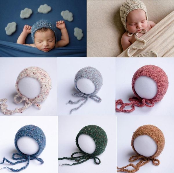 

baby newborn pgraphy props knit hat p studio cap beanie, Yellow