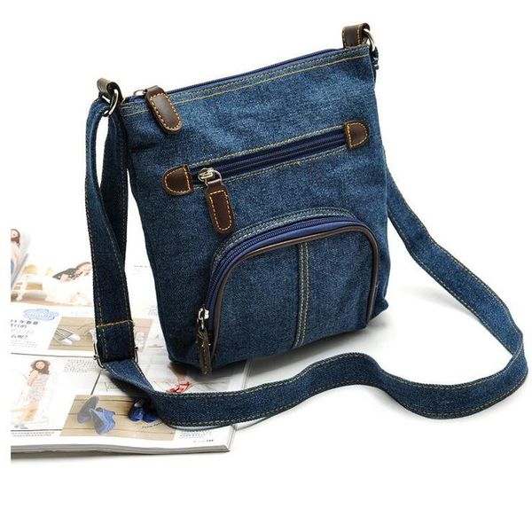 

hbp crossbody bags for women casual denim bags fashion female shoulder bag pack travel zipper handbag tote ladies messenger purse