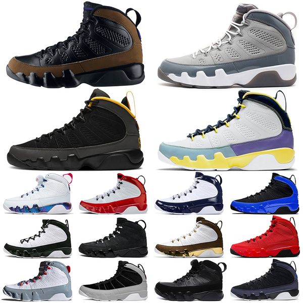 

designer jumpman men sports basketball shoes 9 9s ix snekaers particle grey university gold change the world men trainers 3m racer blue oliv