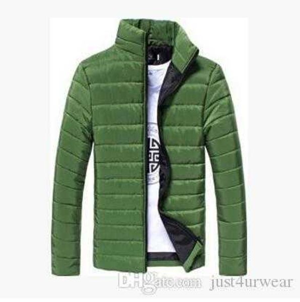 

& men's down parkas mens fashion thin jackets spring autumn coats solid color slim fit cotton padded male clothing, Black