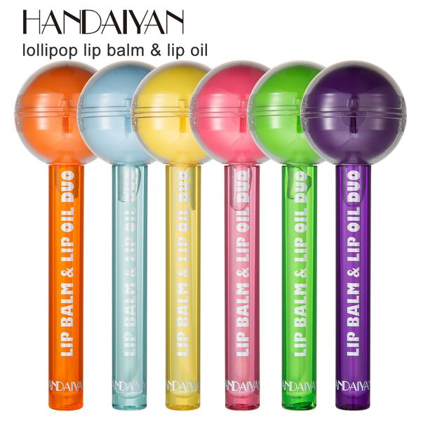 

lip gloss lipstick two in one lollipop color changing lipsticks moisturizing lip oil