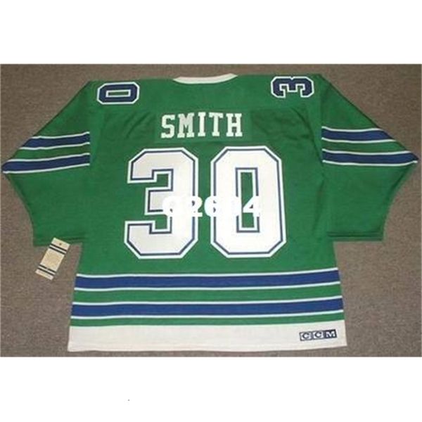 Chen37 Men #30 Gary Smith Seals 1967 CCM Vintage Retro Hockey Jersey ou personalizado qualquer nome ou número de camisa retrô