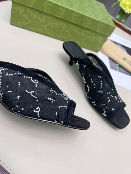 

with box designer sandals luxury sandal slippers women slides flat flip flops crocodile skin slide ladies beach sandal summer genuine leathe, Black
