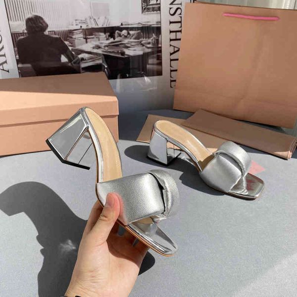 

dress shoes woman summer shoes genuine leather slippers high heel designer ladies slides leisure solid colors, Black