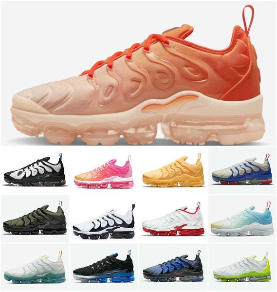 

tn plus running shoes mens triple black white volt orange gradients cherry red cool wolf grey neon green olive usa blue fury tns mens womens
