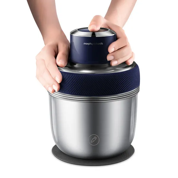 Tritacarne per uso domestico Tritacarne elettrico 0.8L-1.5L Robot da cucina in acciaio inossidabile 350w Tritacarne per verdure MR9401 Per cucina