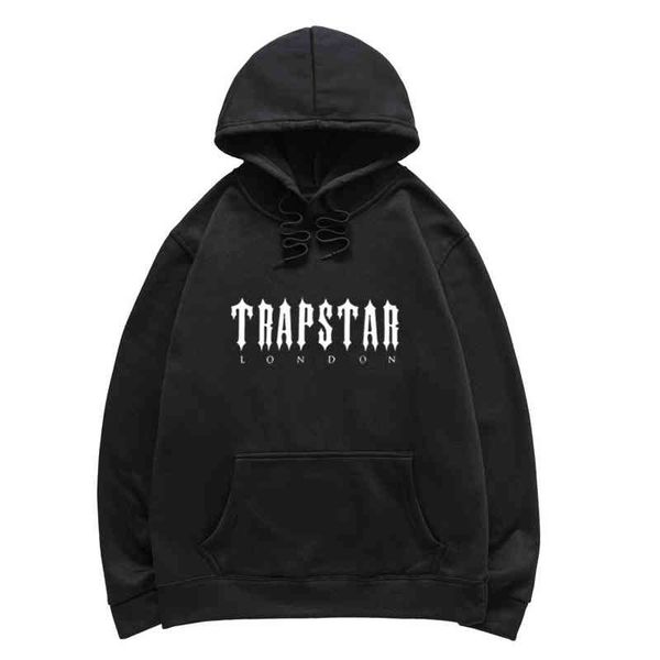 

hoodie trapstar london oversized jogging hip hop long sleeve sweatshirts harajuku hoodies men/women clothing, Black