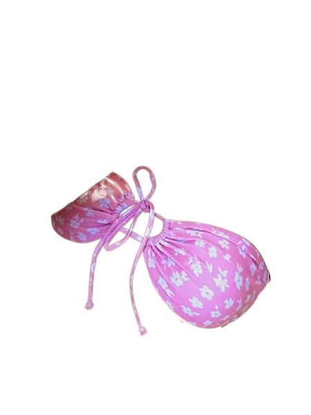 

random floral print drawstring bandeau bikini r1oe#, White;black