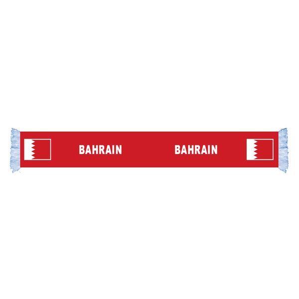 

bahrain factory supply good price polyester satin flag scarf country nation football games fans scarf also can be customized