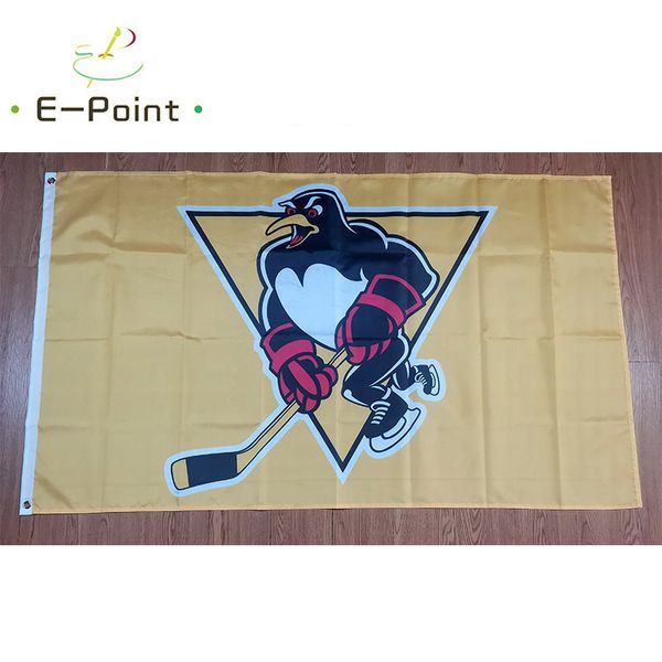 AHL Wilkes-Barre Scranton Penguins Flag 3 * 5ft (90cm * 150cm) Banner in poliestere decorazione casa volante giardino Regali festivi