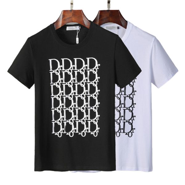 

summer mens designer t shirt casual man womens loose tees with letters print short sleeves sell luxury men t-shirt size m-3xl#47, White;black