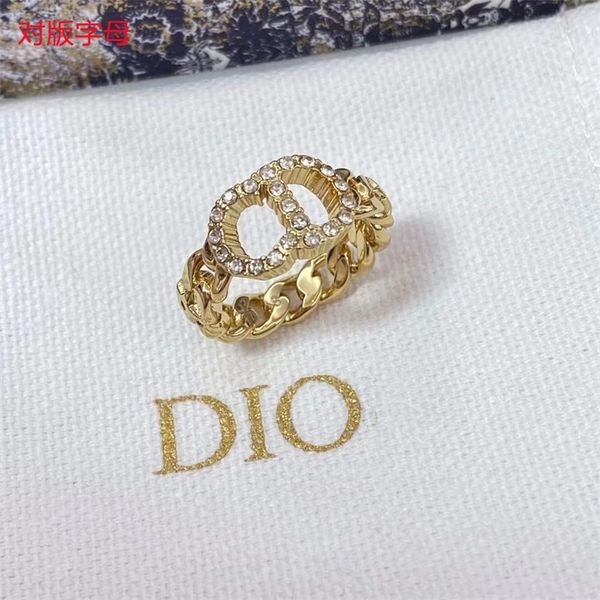 

70% off jewelry sales high version letter full diamond female light luxury fashion ring, Silver
