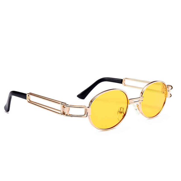 

oval metal steampunk sunglass street p trend sunglass 9008, White;black
