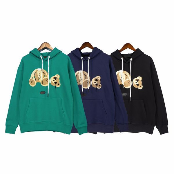 

bear 2022 mens hoodie for men designer sweater printing hoodies man womens hoody jacket sweatshirt casual sweatshirts solid colors eu size s, Black