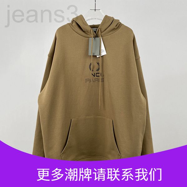 

women's hoodies & sweatshirts designer 21 autumn winter new paris wheat crown letter printing loose long sleeve hoodie sweater d1nu, Black