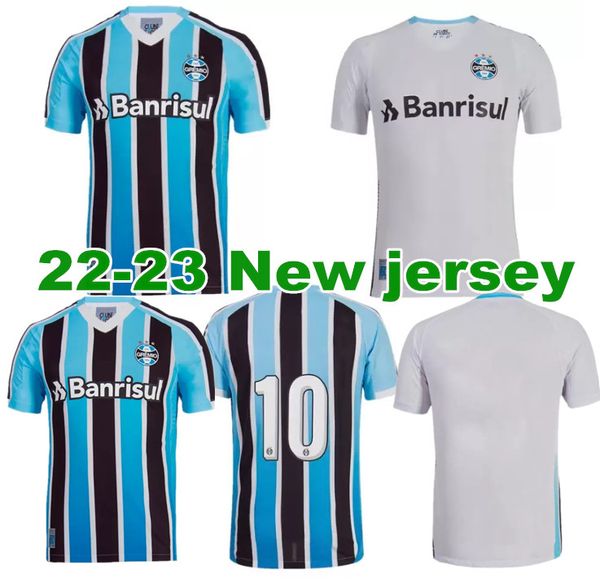 

2022 2023 gremio soccer jersey 22 23 camisa elkeson campaz geromel diego souza ferreira classic masc home away football shirt, Black;yellow